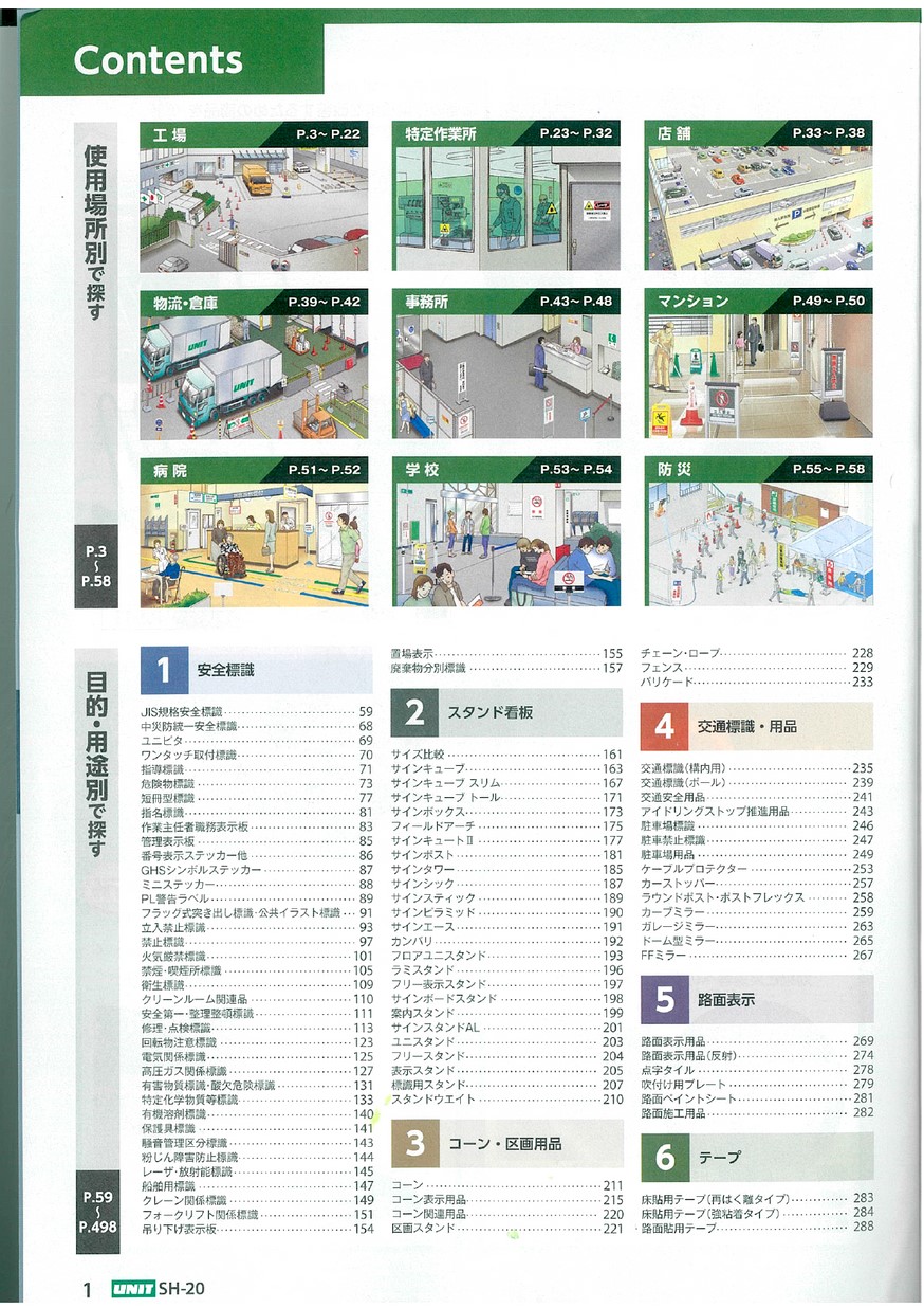 ユニットの安全標識 安全用品カタログ Sh 工場 各種施設用